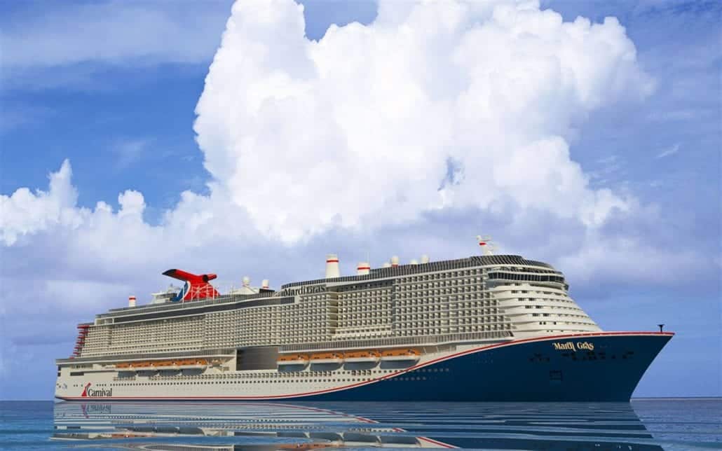 mardi gras rendering carnival cruise line