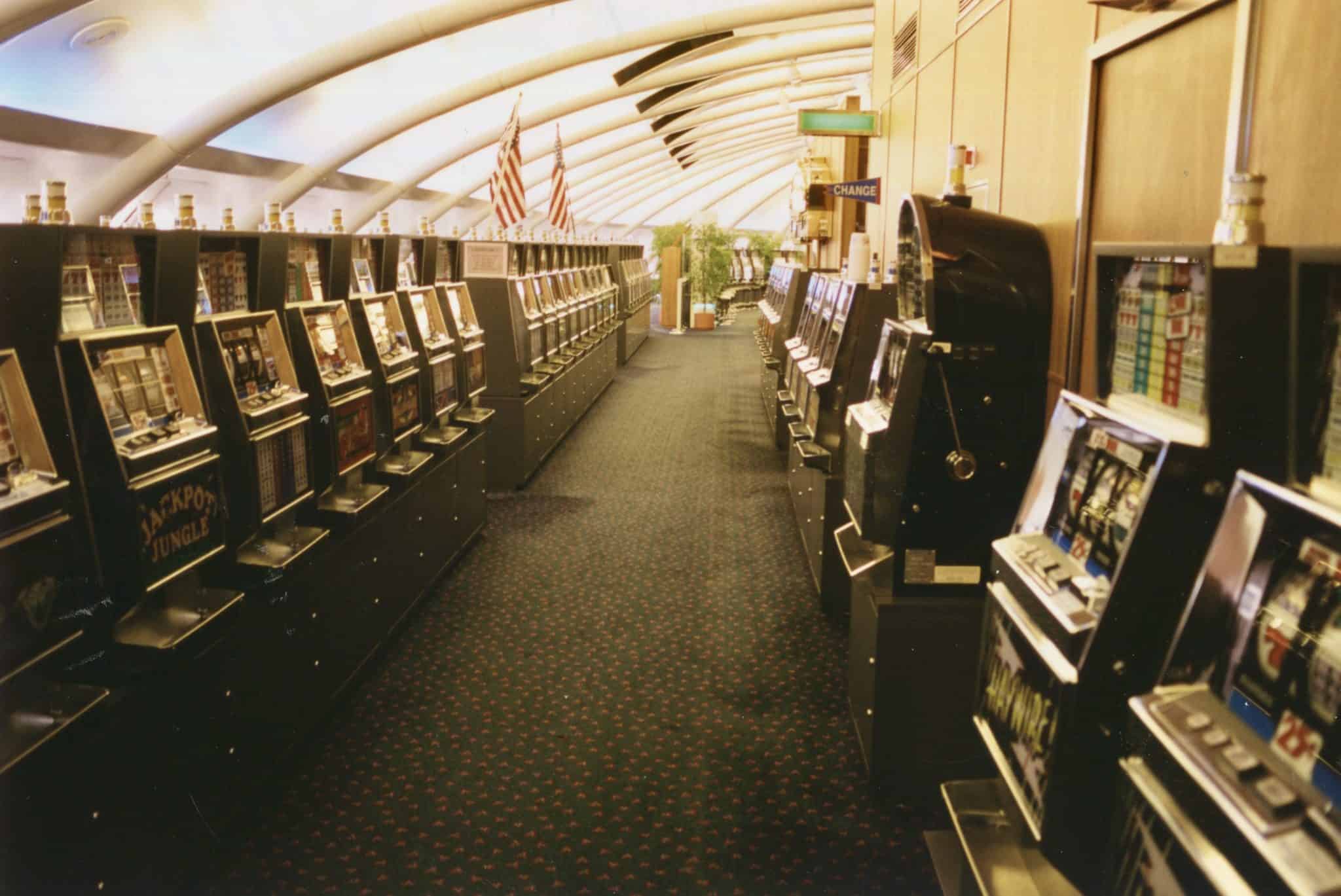 The port side of The Dome, facing forward in a sea of slots.