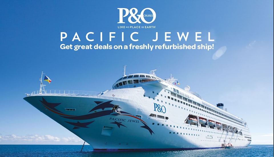 Pacific Jewel, courtesy of P&O Cruises Australia.