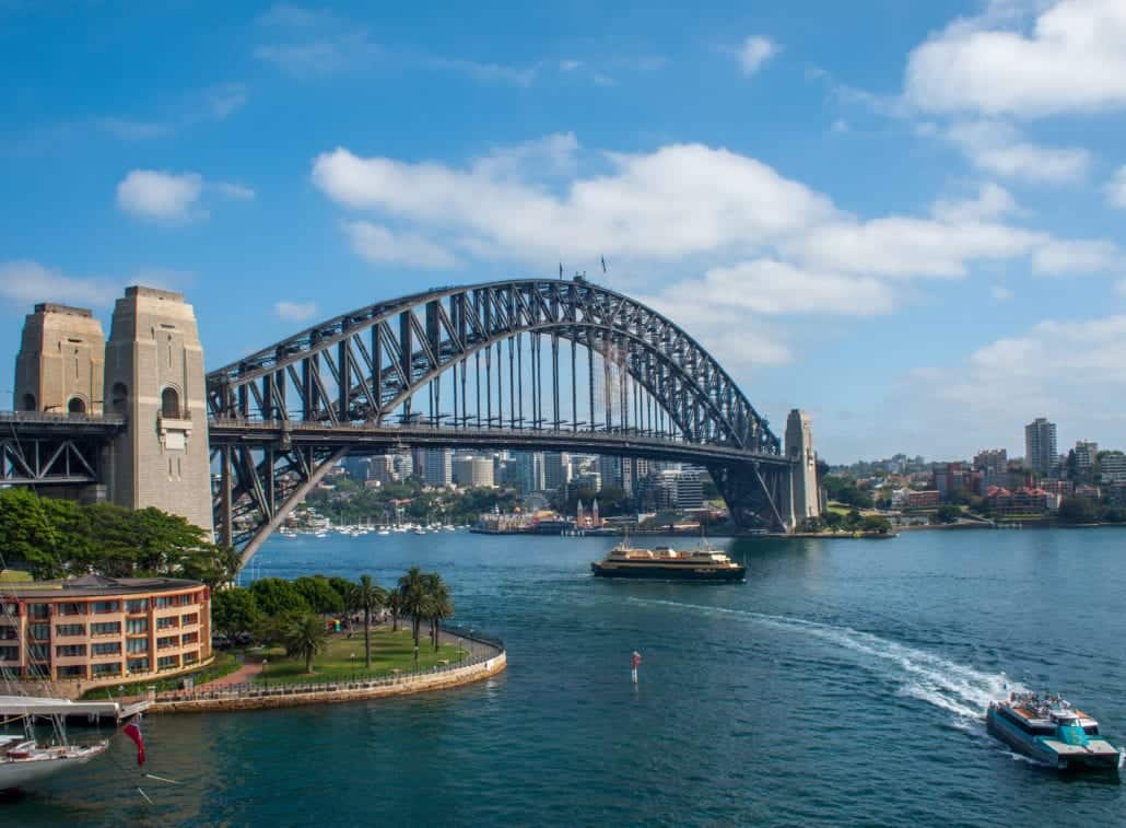 Stunning view of Sydney Harbor Bridge