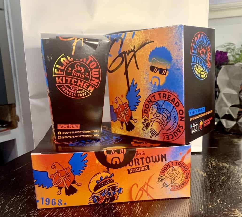 guy fieri flavortown kitchen food packaging