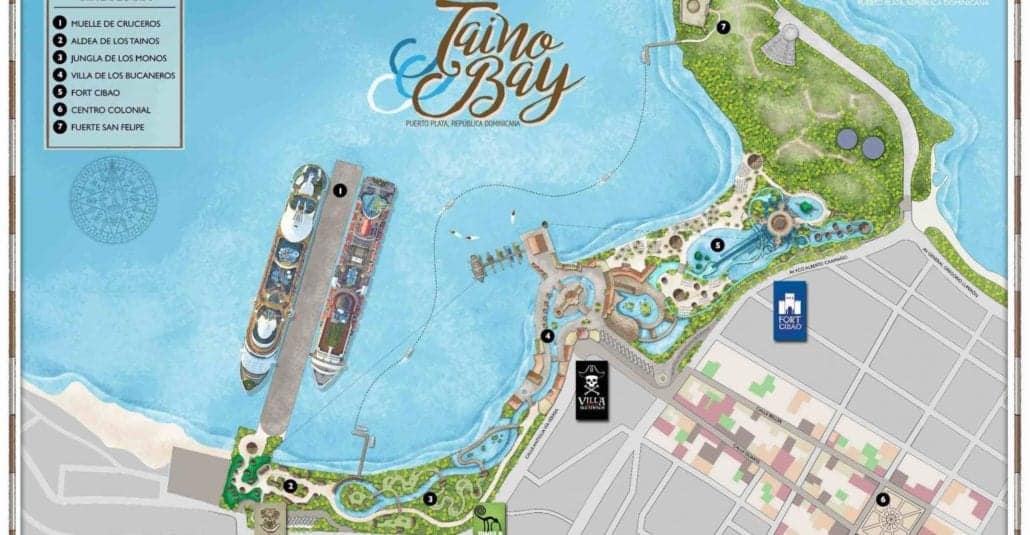 taino bay cruise port sketch