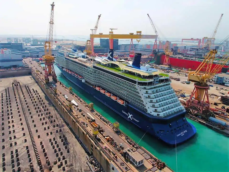 celebrity eclipse dry dock