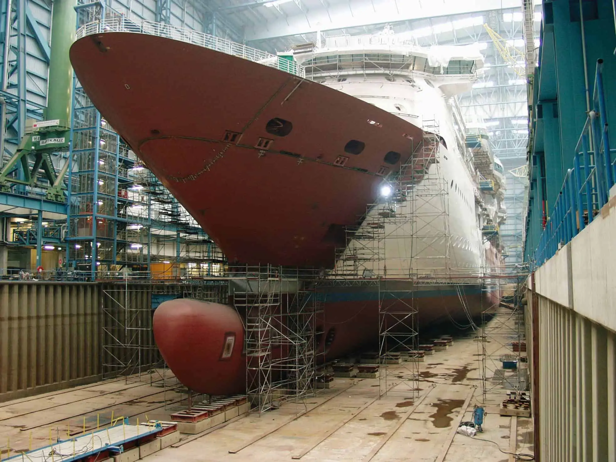 radiance of the seas under construction