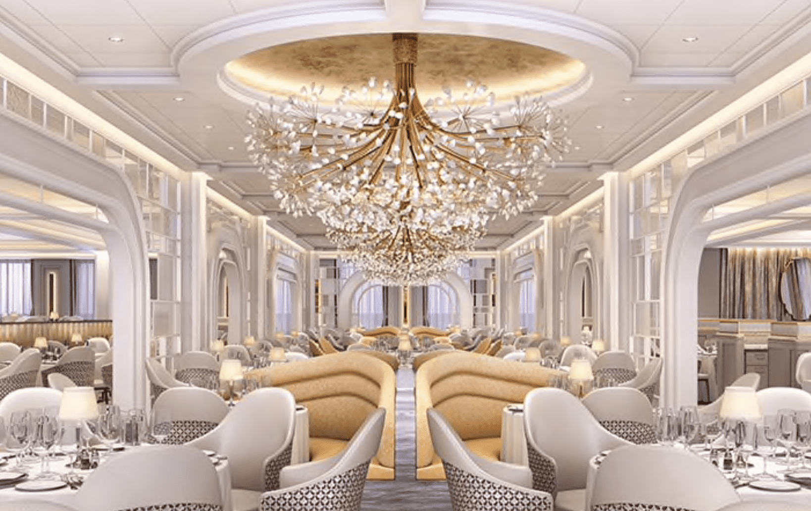 grand dining room oceania vista rendering