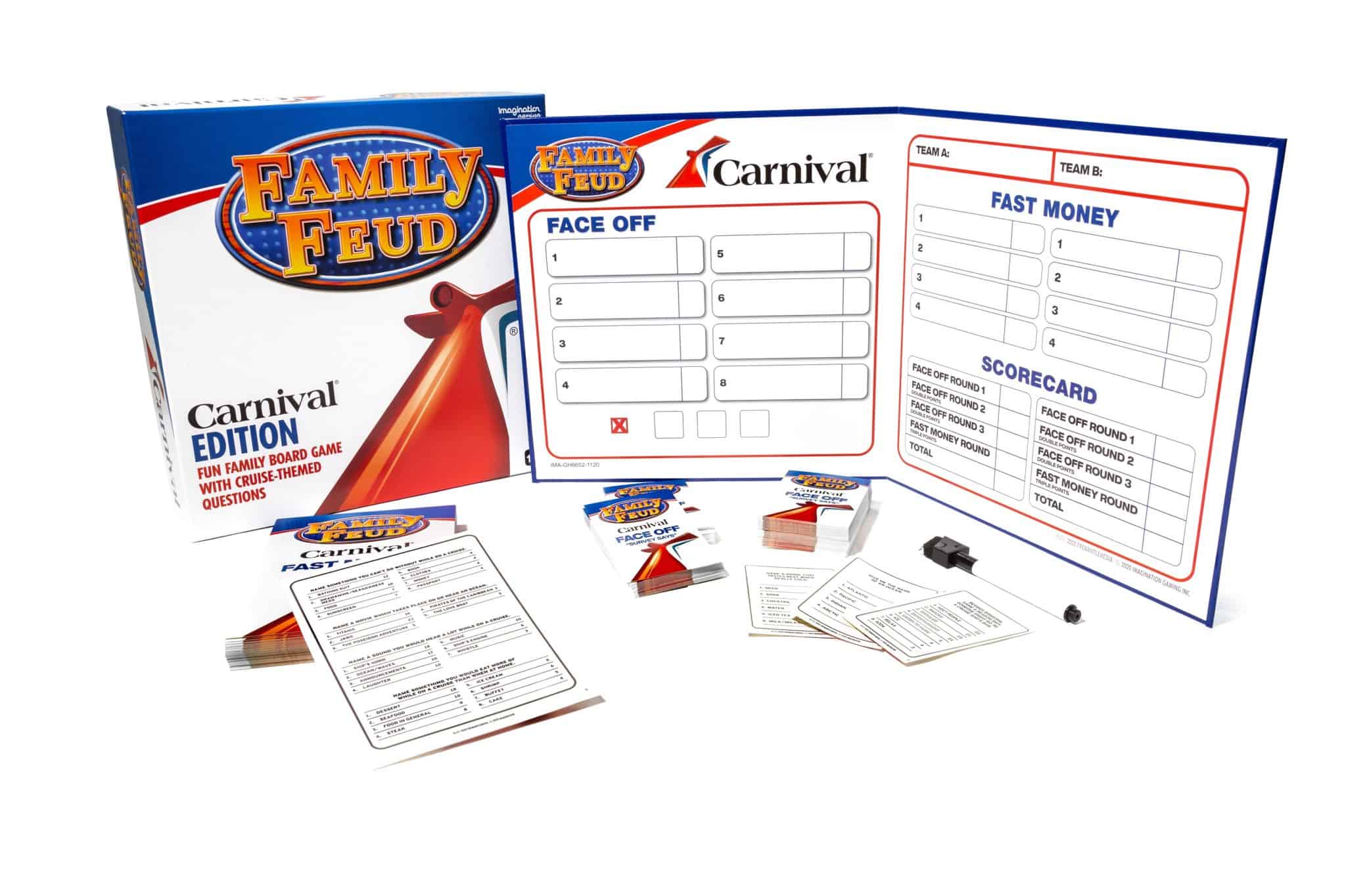 carnival cruise family feud board game