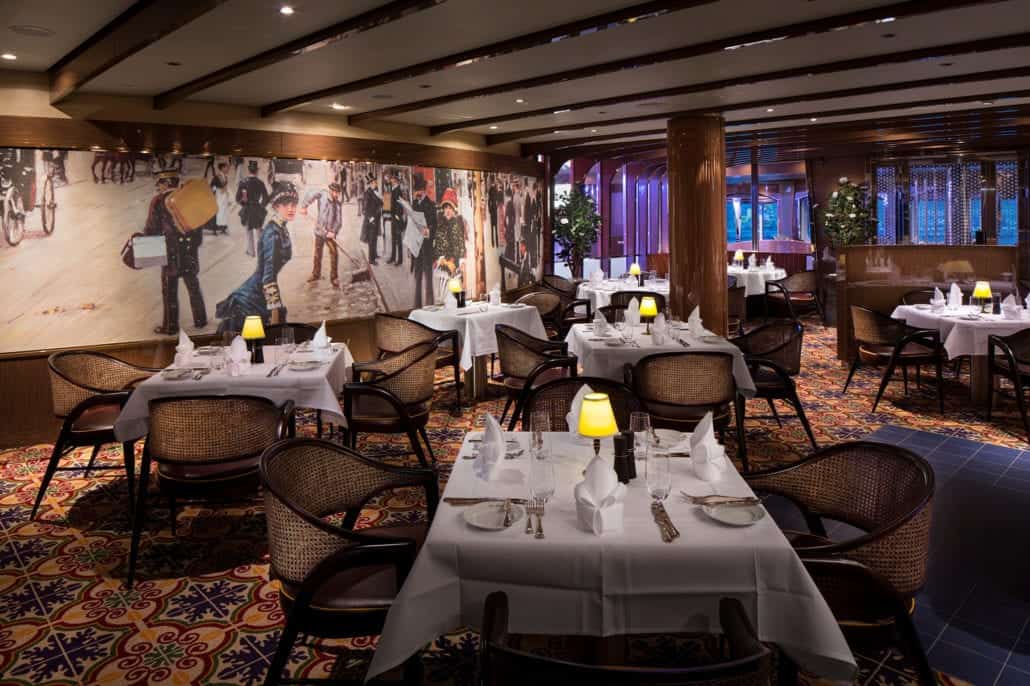 Interior of Rudi's Sel De Mer in Holland America