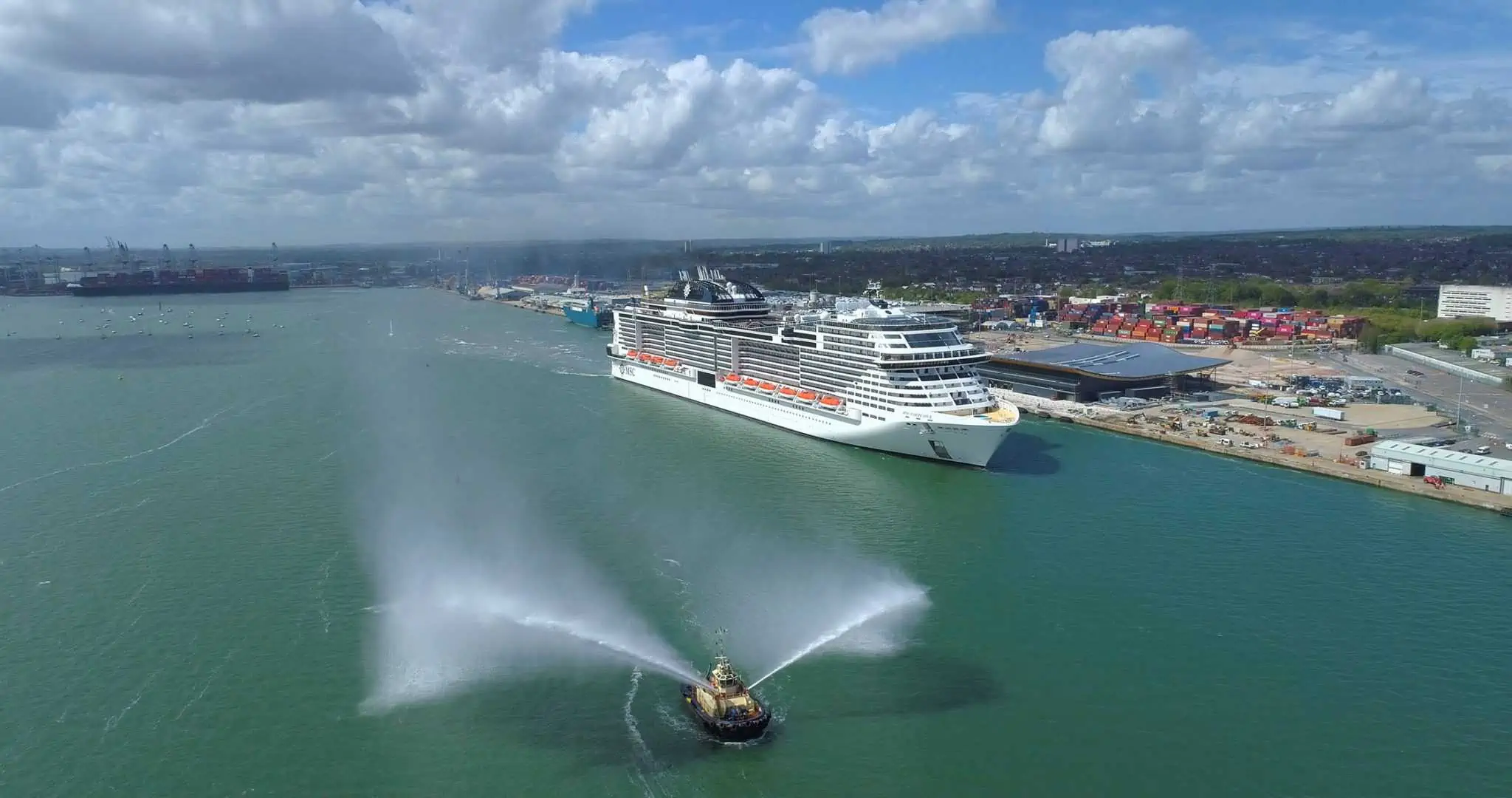 cruise ships in southampton water