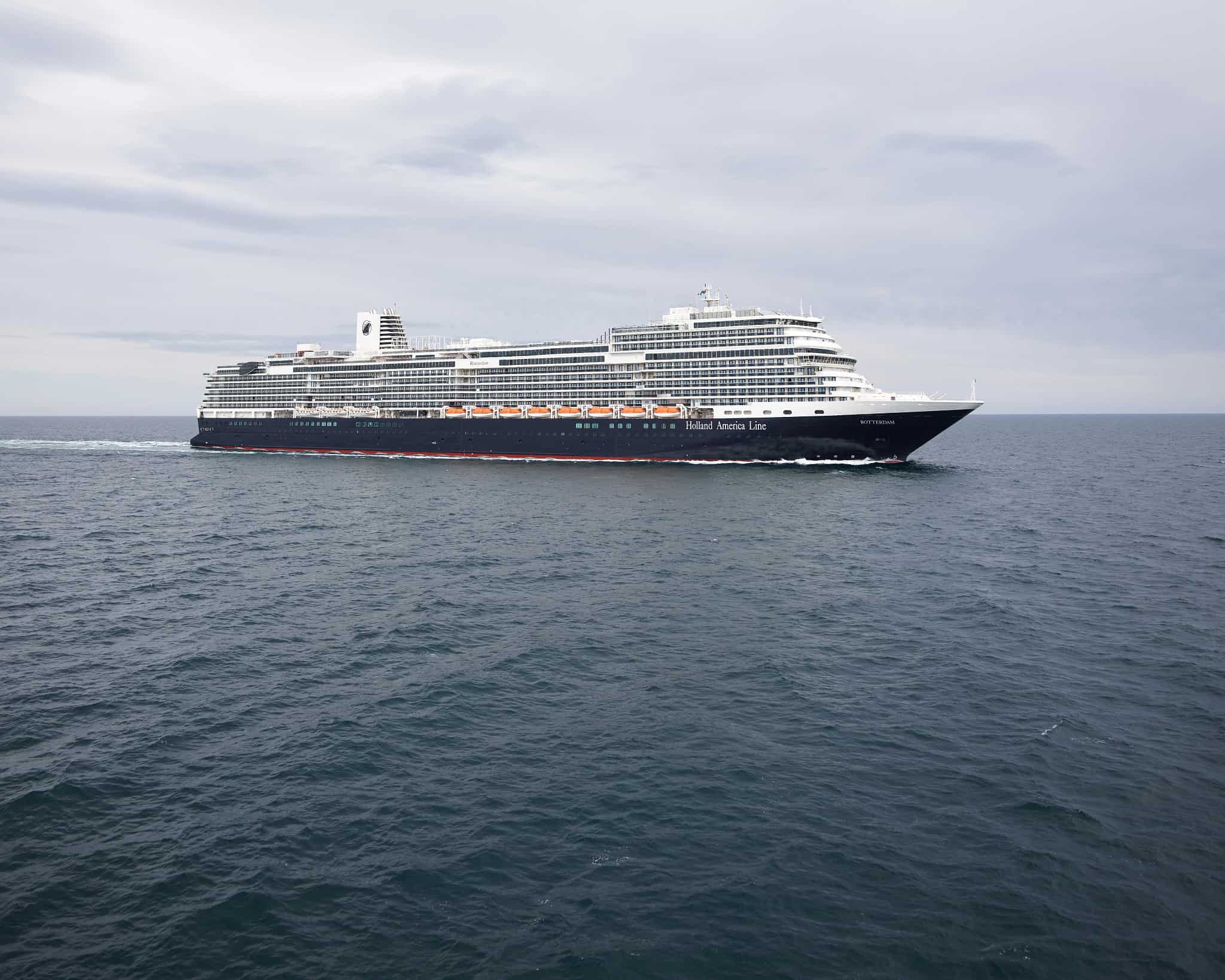 rotterdam holland america line sea trials