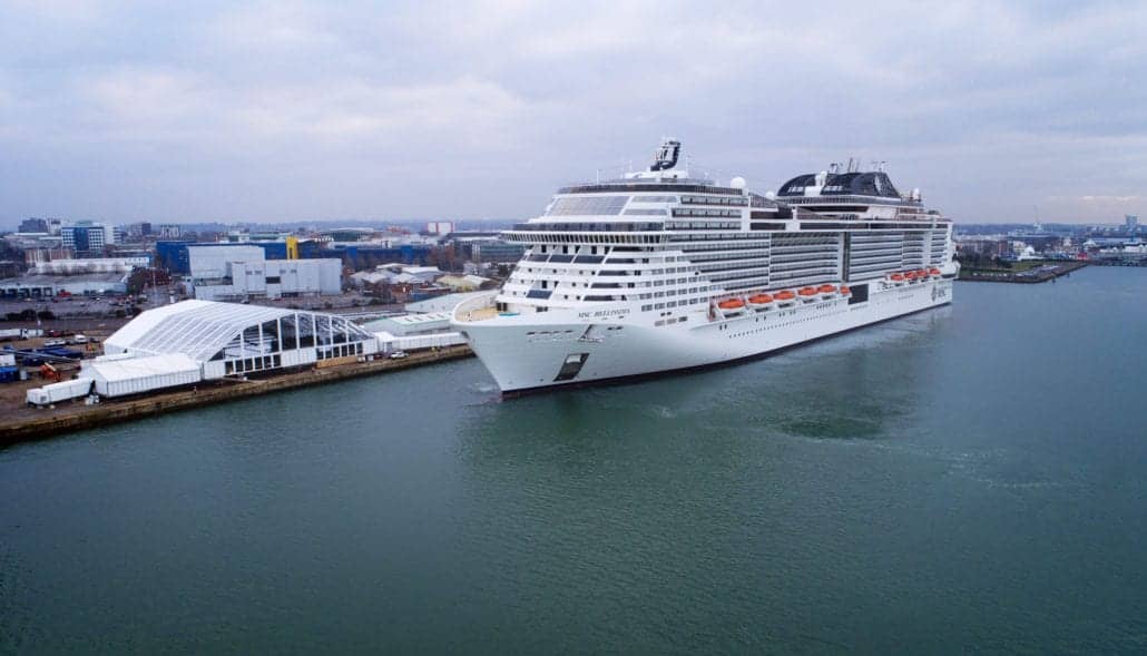 msc bellissima in southampton uk