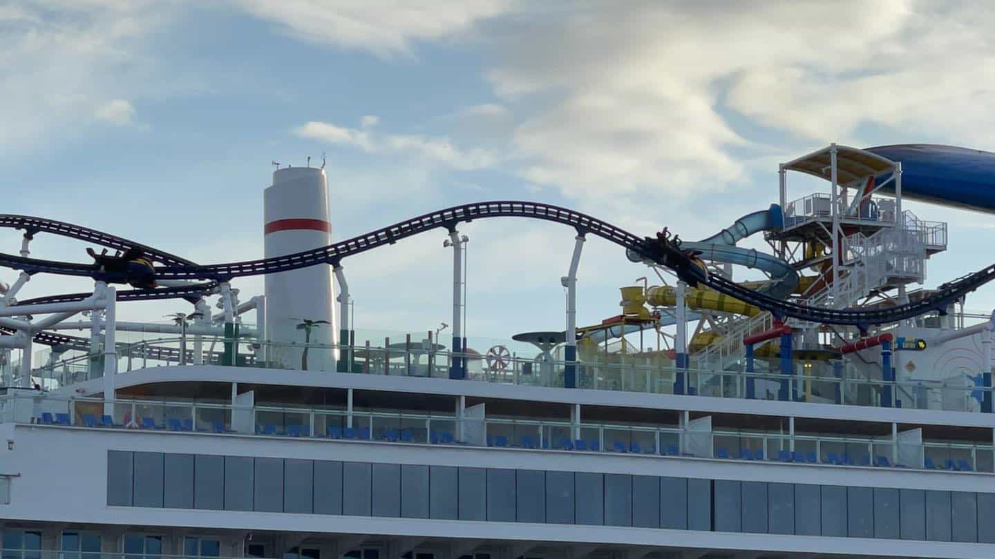 carnival cruise mardi gras BOLT roller coaster