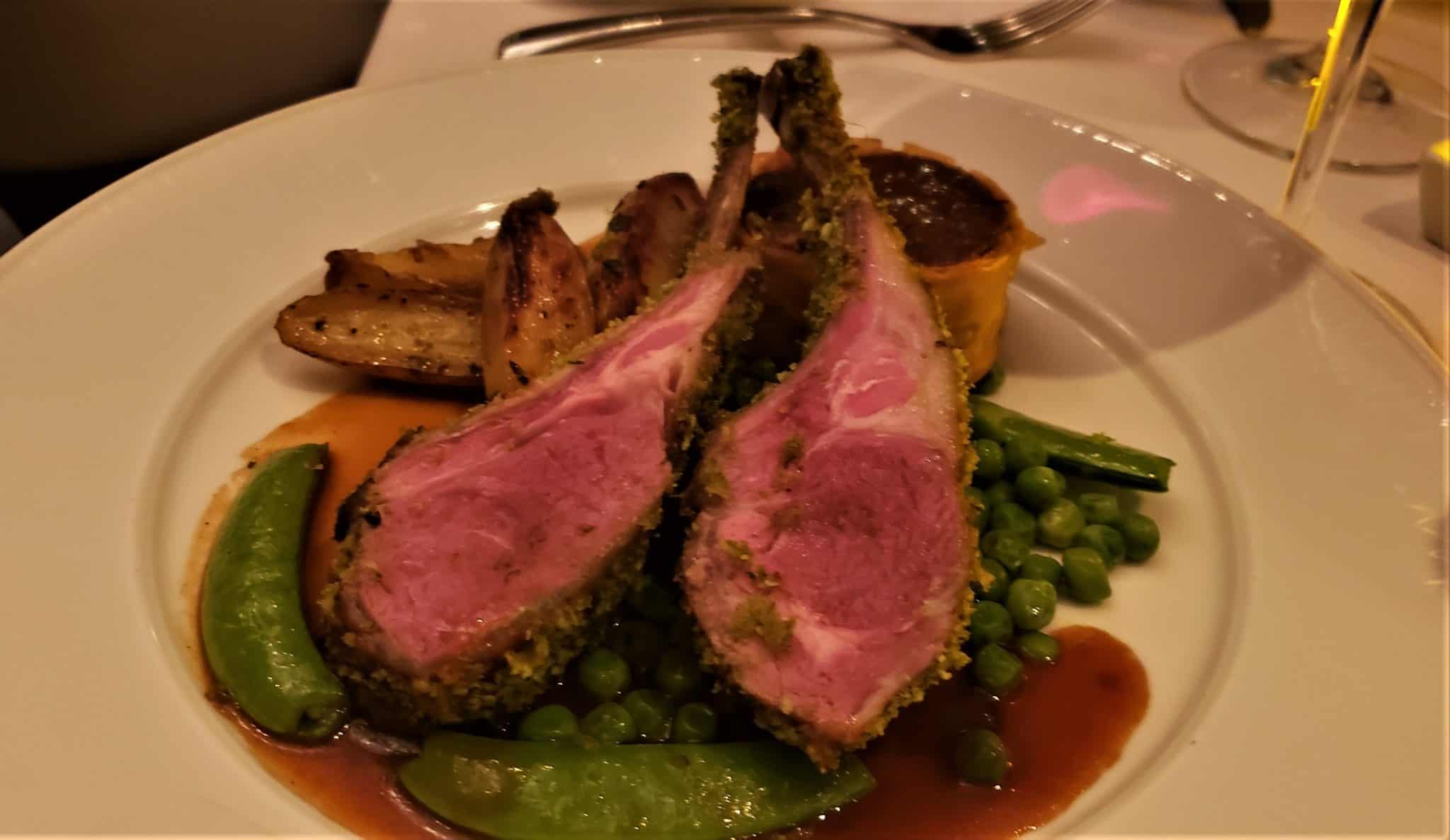 Herb crusted rack of lamb blu