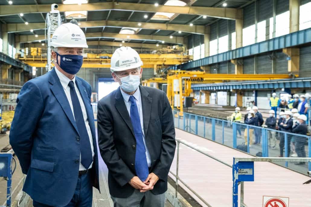 msc cruises euribia steel cutting ceremony