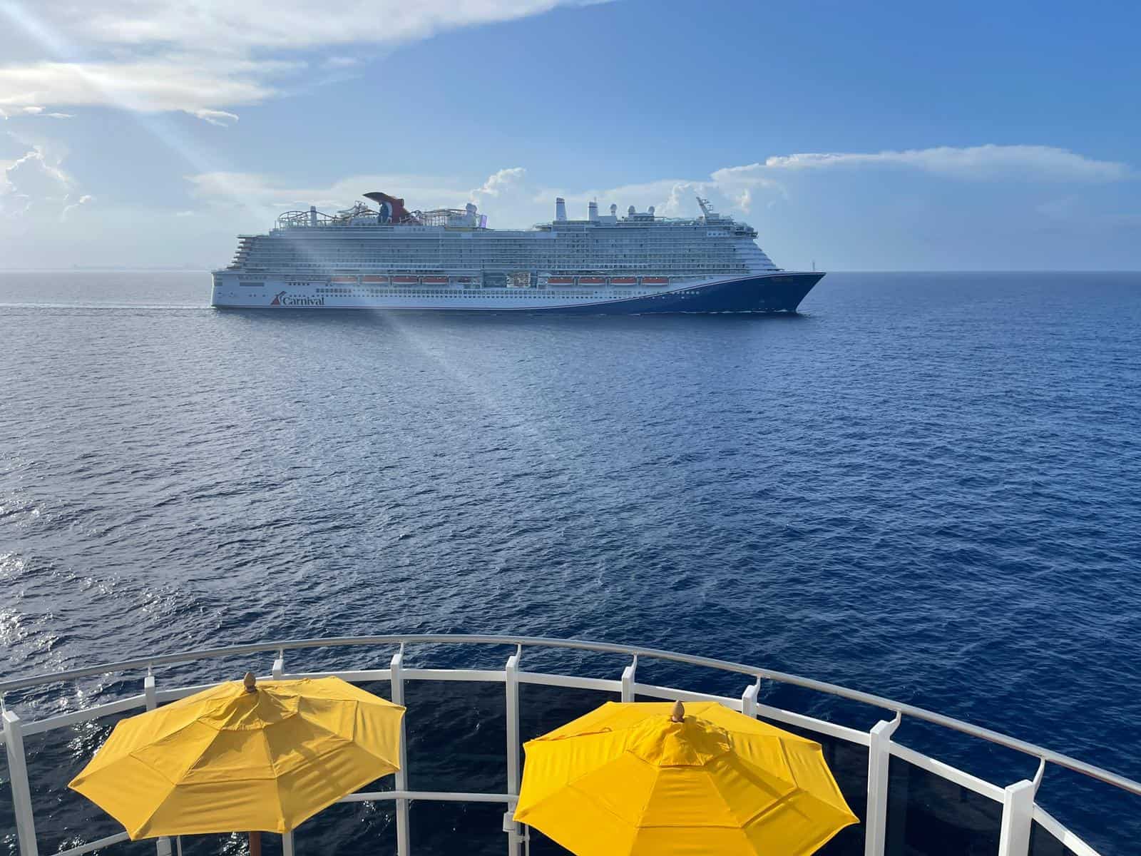 mardi gras as seen from carnival horizon PortMiami