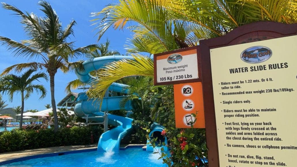 amber cove water slide dominican republic