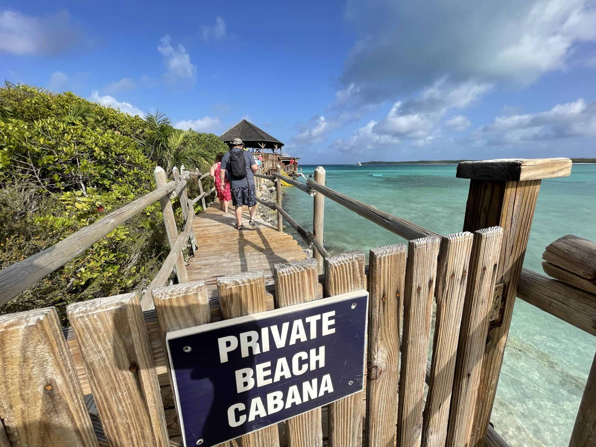 private oasis beach cabana half moon cay