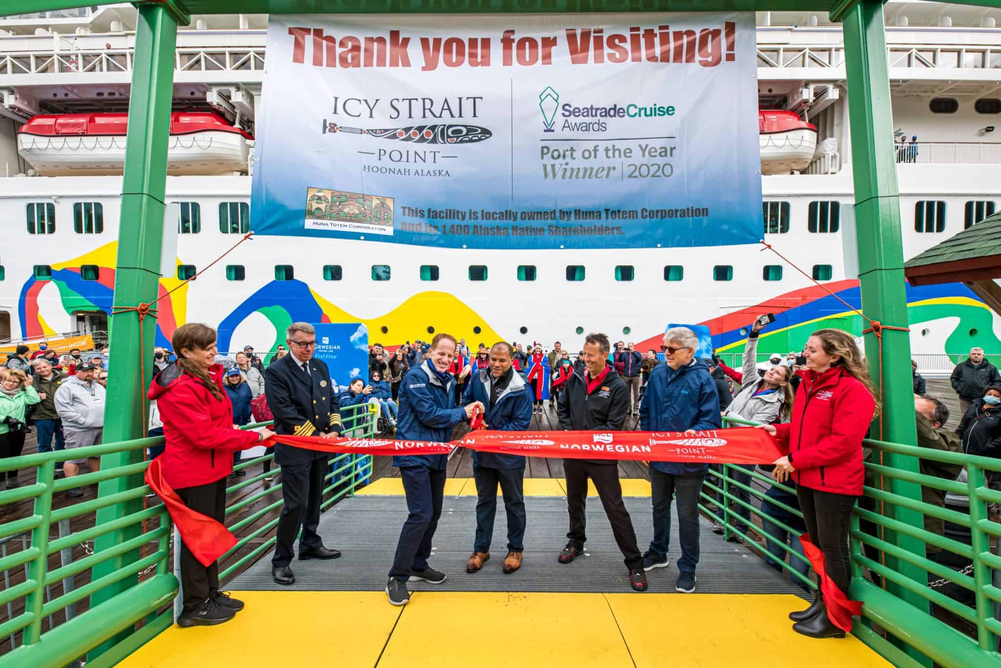 norwegian encore icy strait point wilderness landing pier