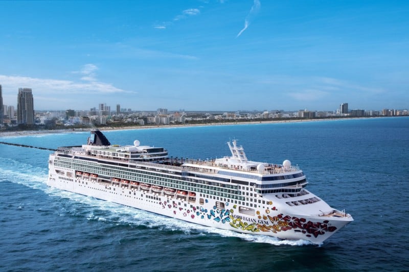 Aerial view of Norwegian Gem