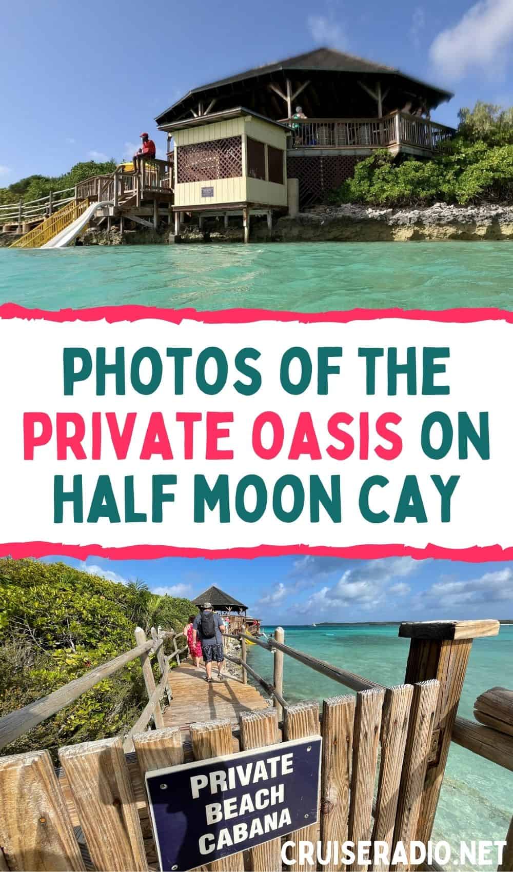 photo of the private oasis on half moon cay 