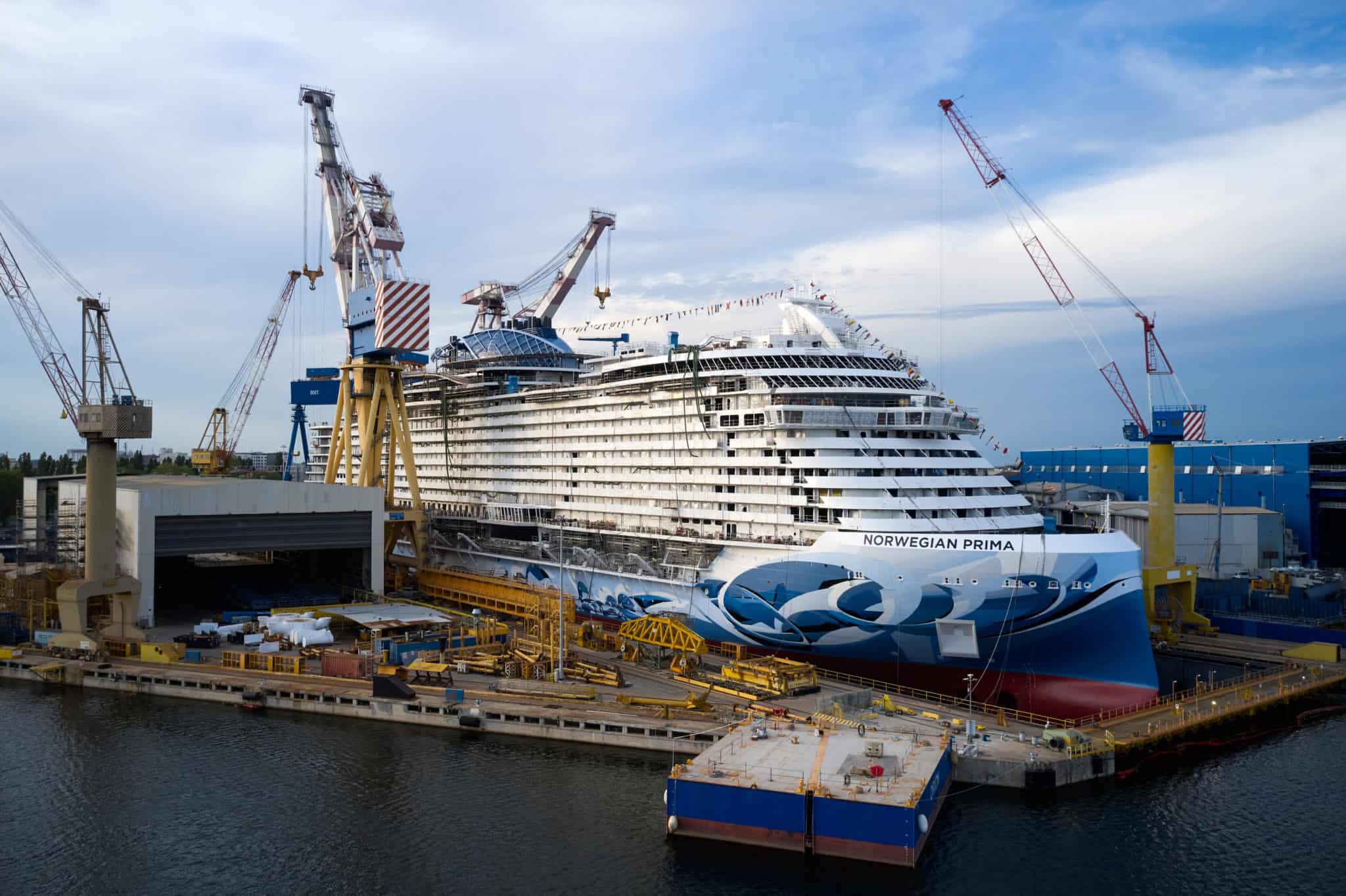 norwegian prima float out fincantieri