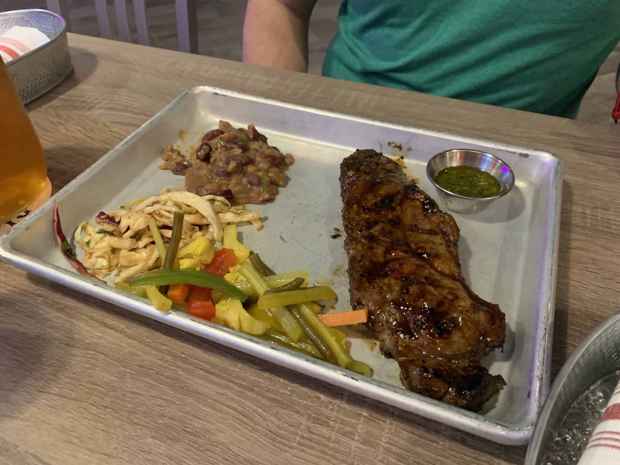 guy's pig and anchor smokehouse strip steak mardi gras