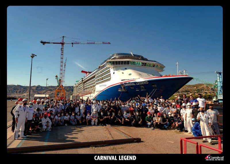 Carnival Legend dry dock France