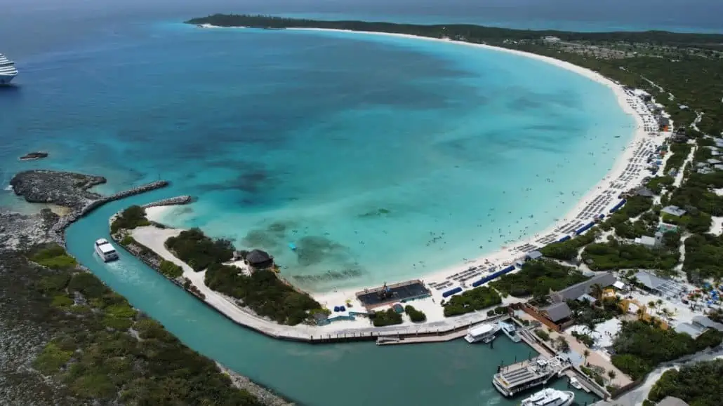 half moon cay drone