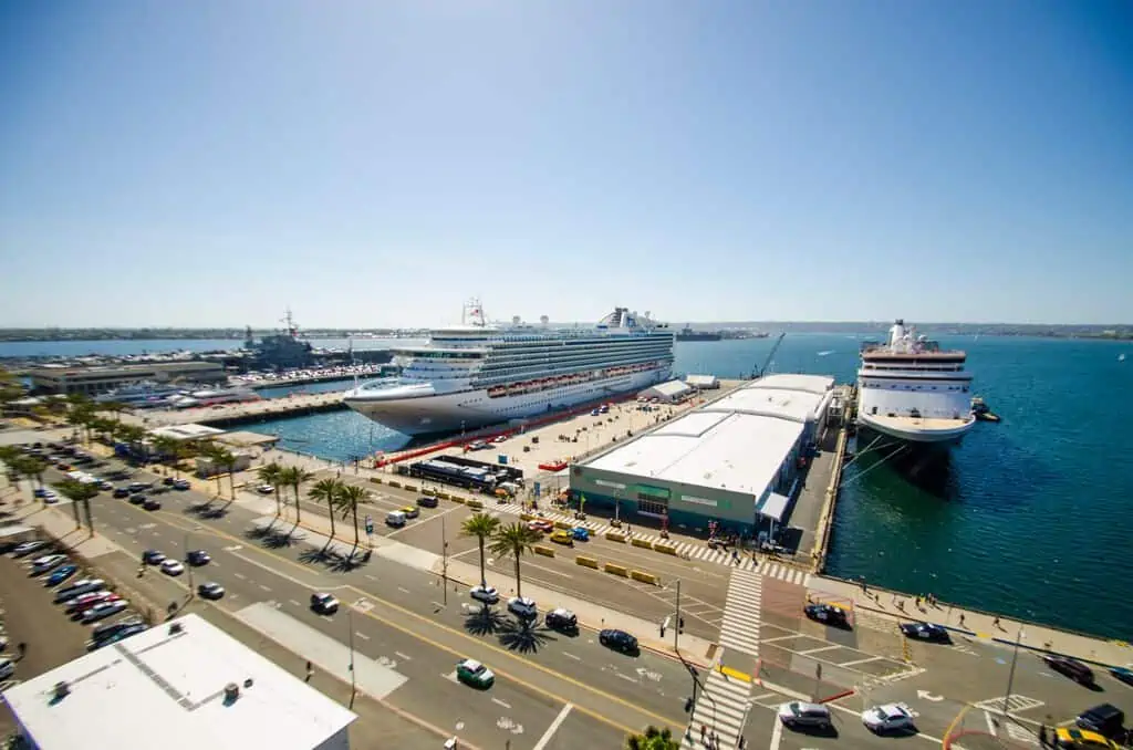 port of san diego california multiple ships