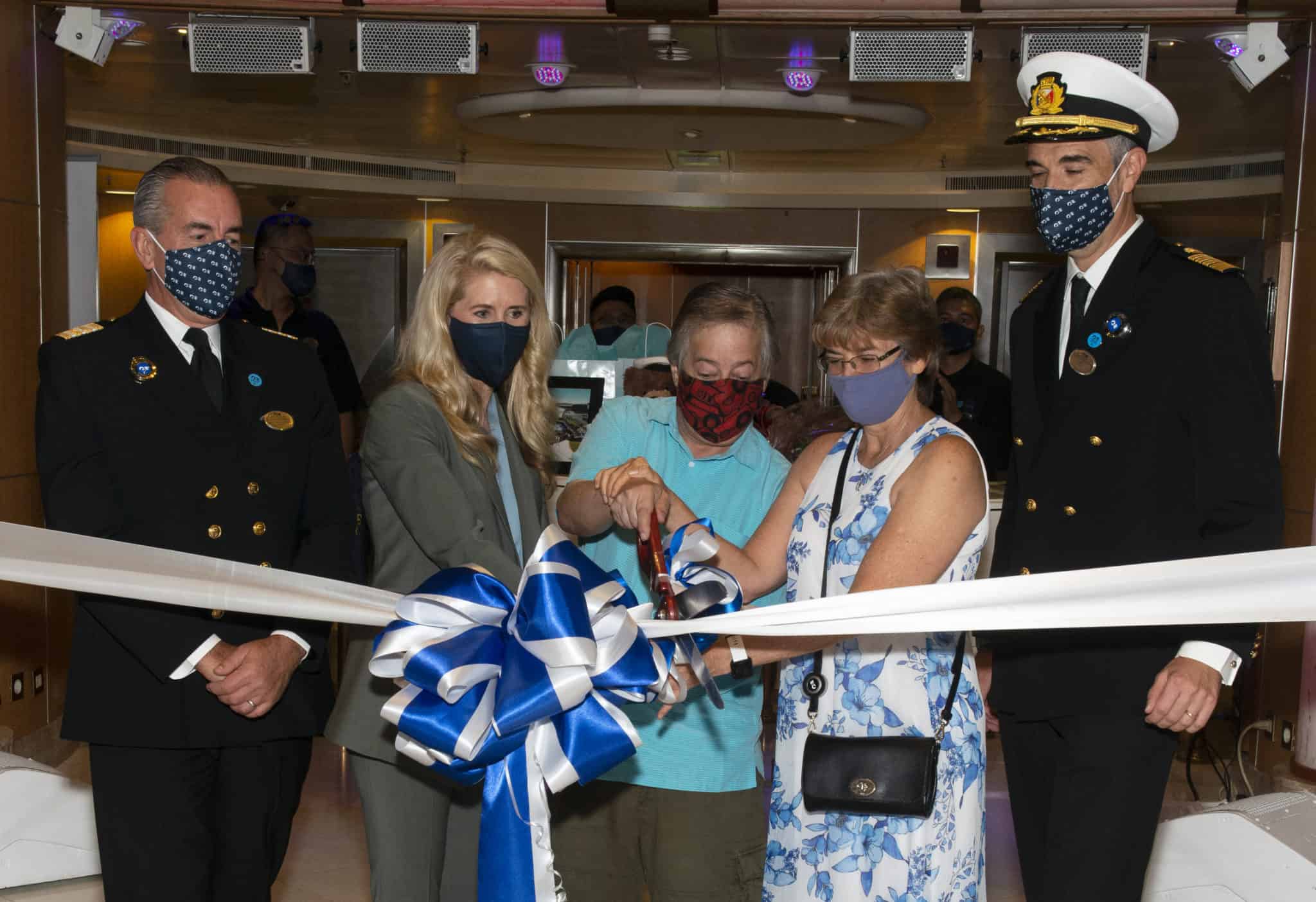 jan swartz ribbon cutting grand princess