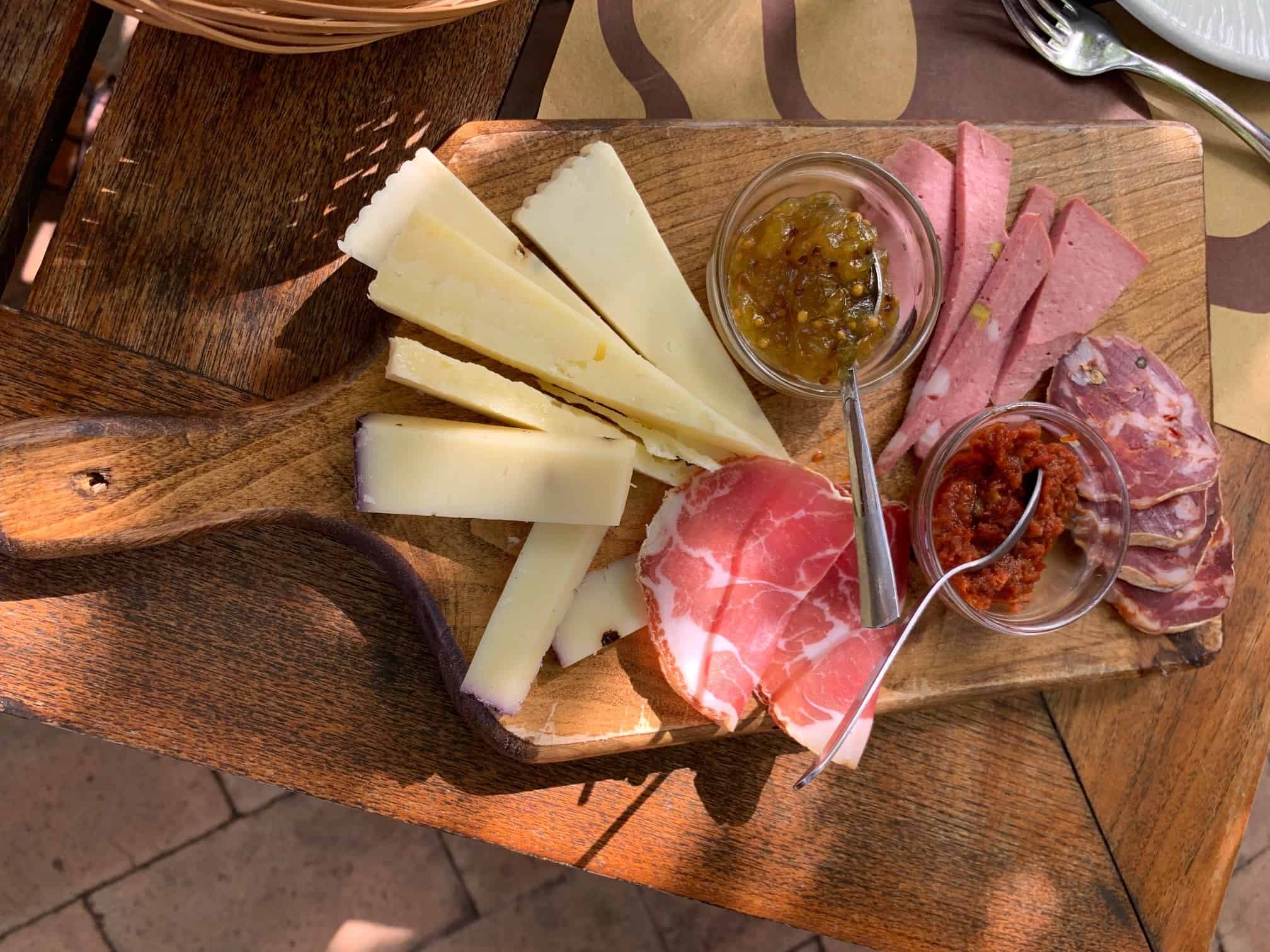 cheese and meat board