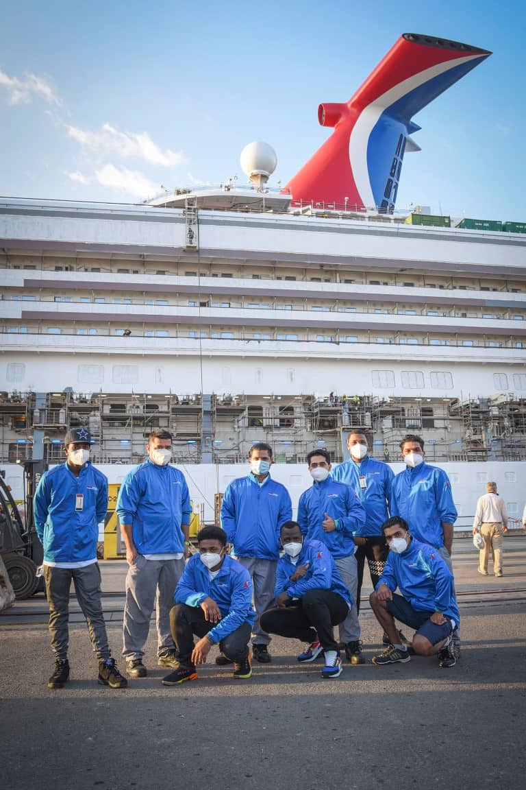 shipyard workers carnival radiance