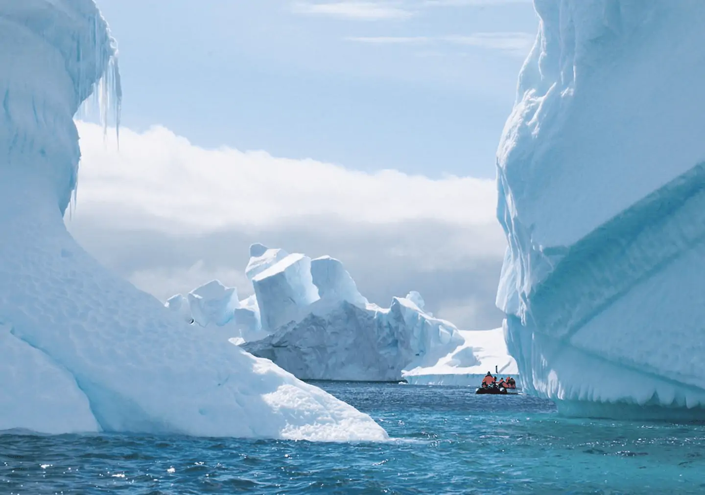 Zodiac expedition cruise exploring Crystal Sound