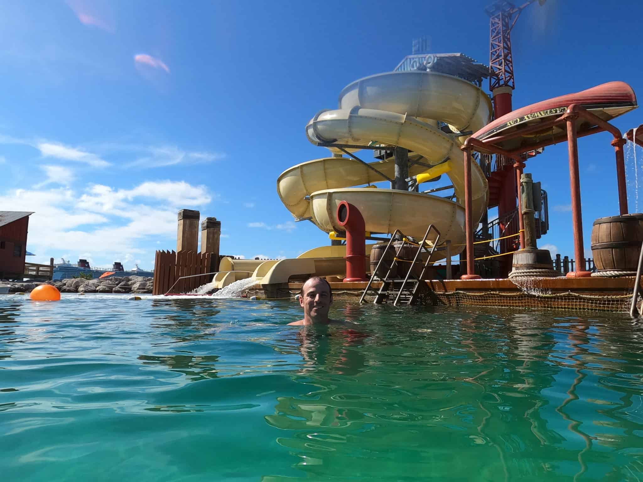 slides at Pelican Plunge at Castaway Cay