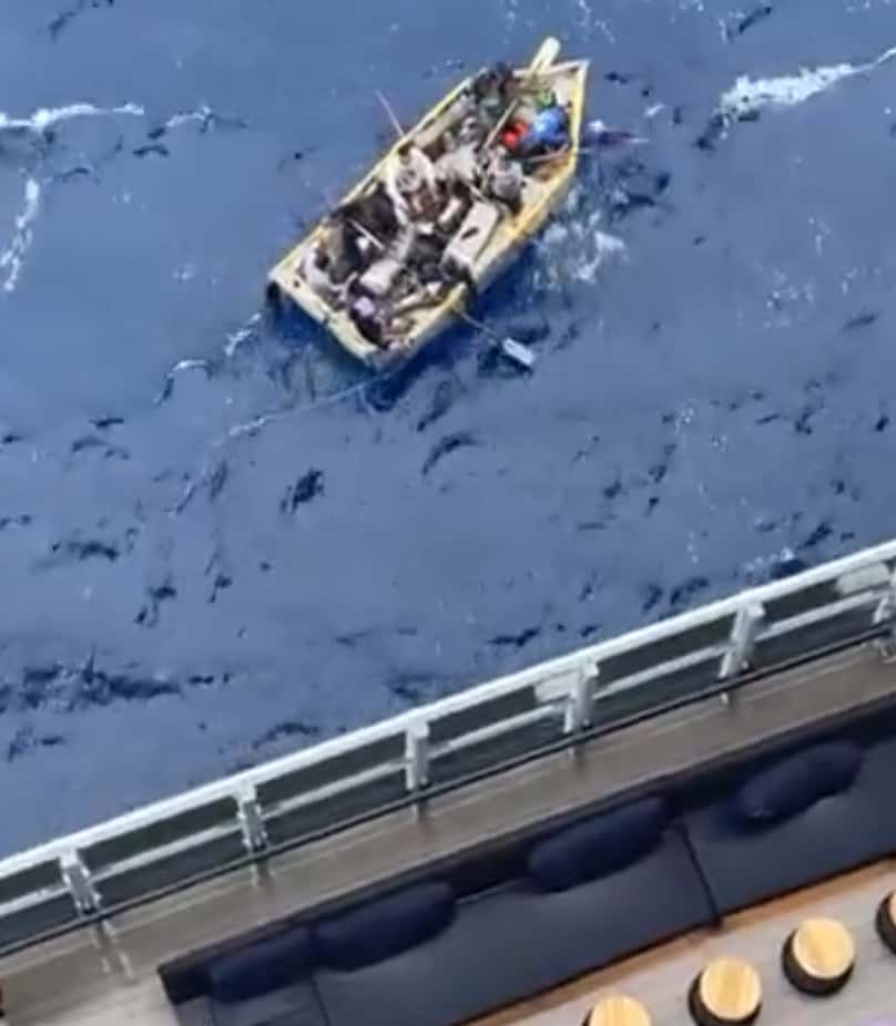 raft of people rescued scarlet lady