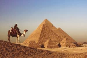 egypt pyramids camel ride