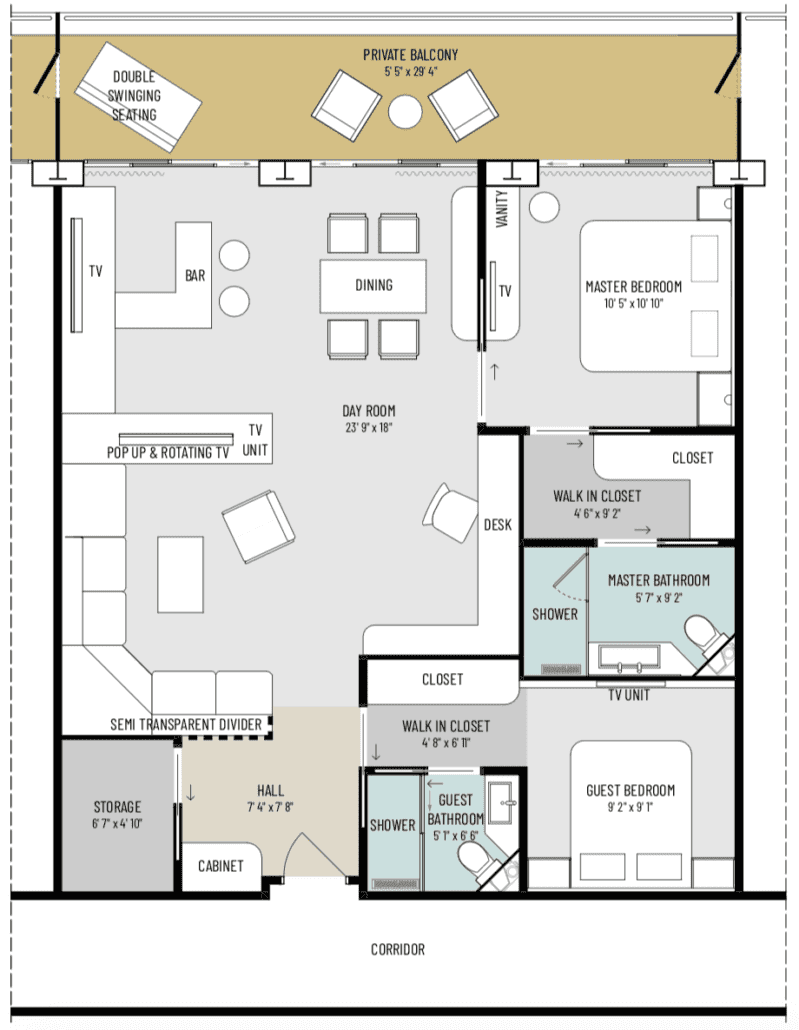 residential cruise ship apartments for rent