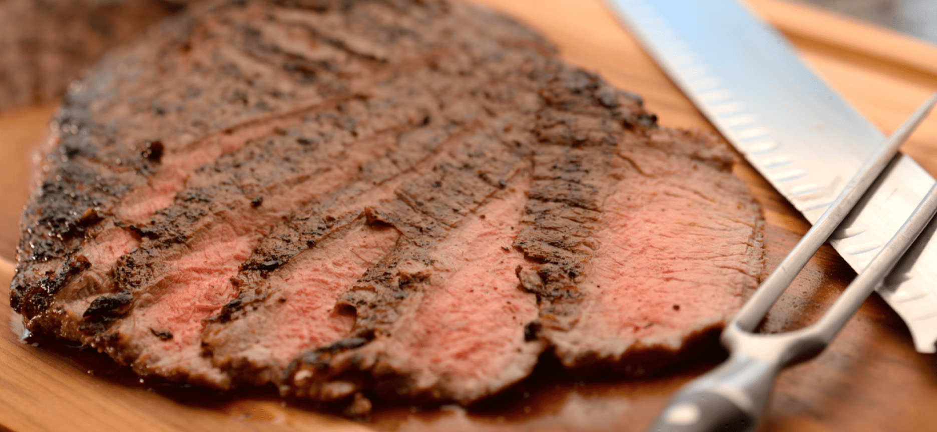 Orange Cilantro marinated Flank steak