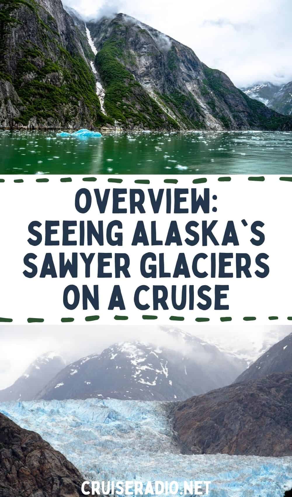 overview: alaska sawyer glacier on a cruise