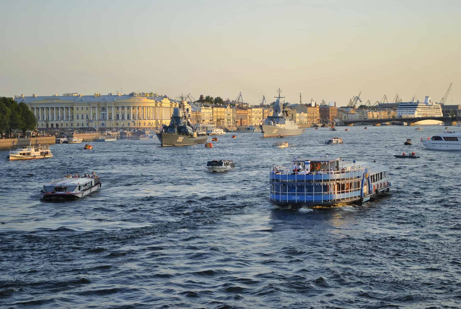 neva river st. petersburg russia