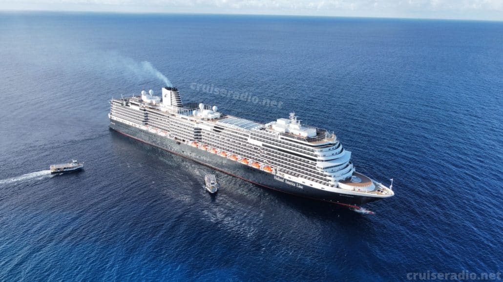 rotterdam half moon cay holland america aerial