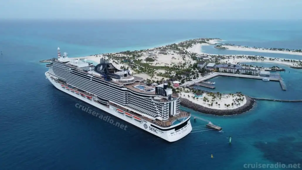 msc seashore ocean cay island