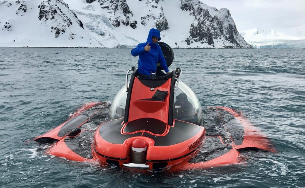 antarctica cruise with submarine