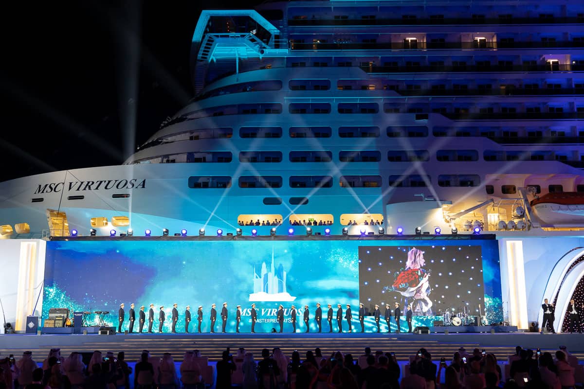 msc virtuosa christening dubai