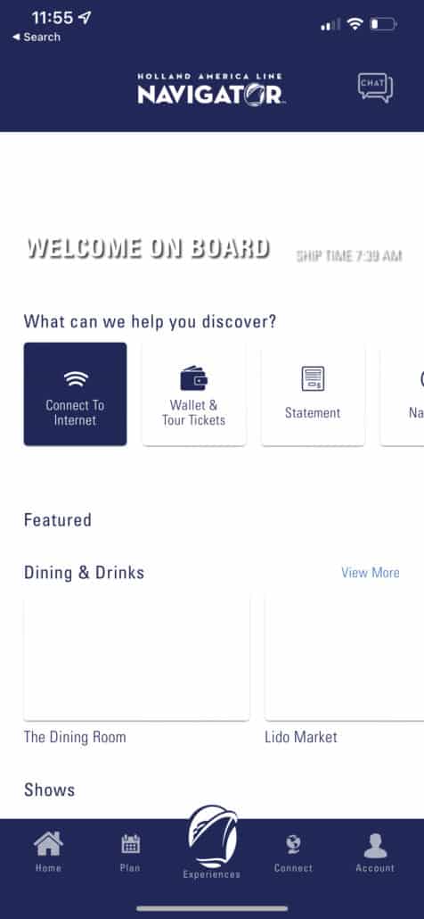 Holland America Line App