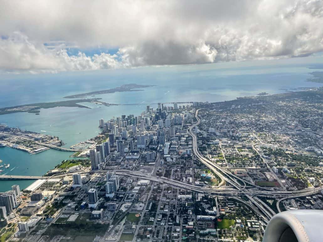 portmiami miami airplane shot