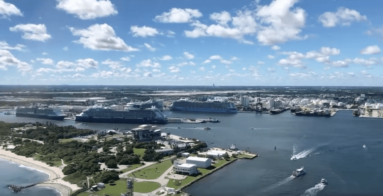 port everglades florida busy cruise ship day november 6