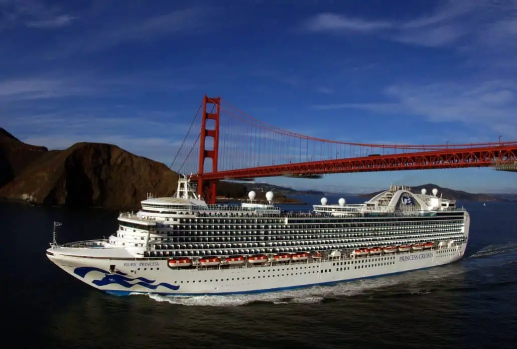 ruby princess golden gate bridge