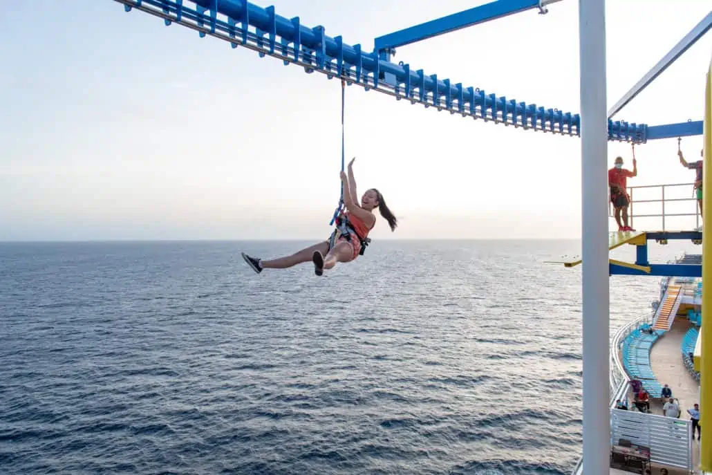 carnival cruise zip line