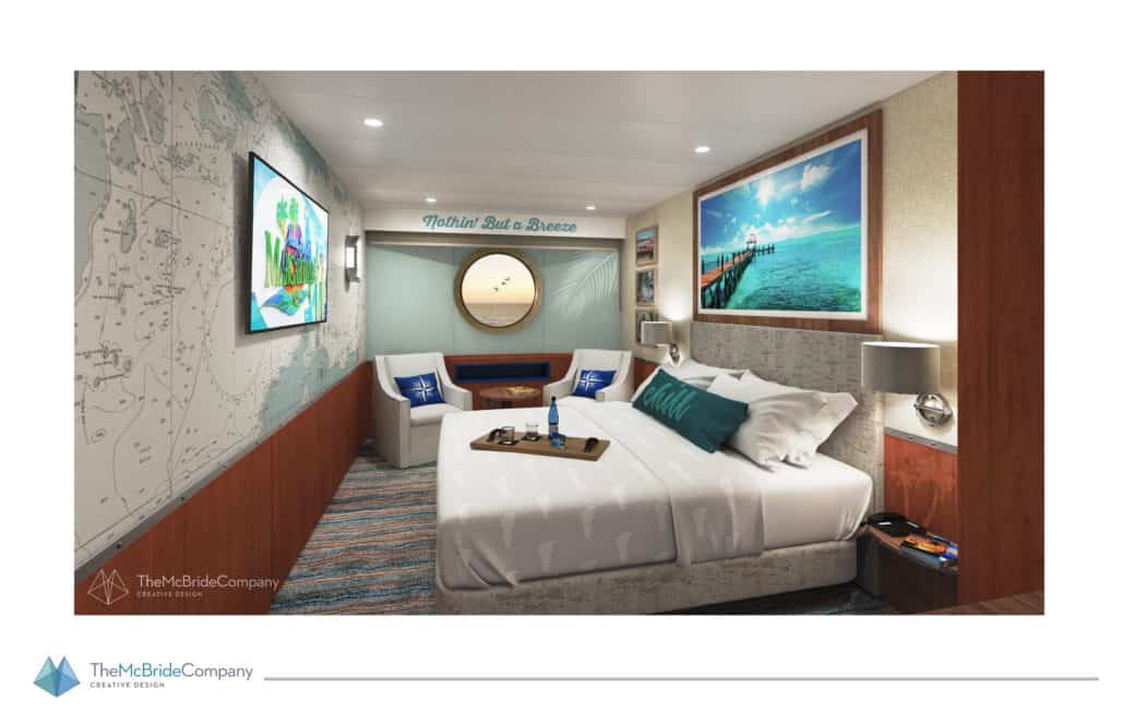 margaritaville paradise stateroom rendering