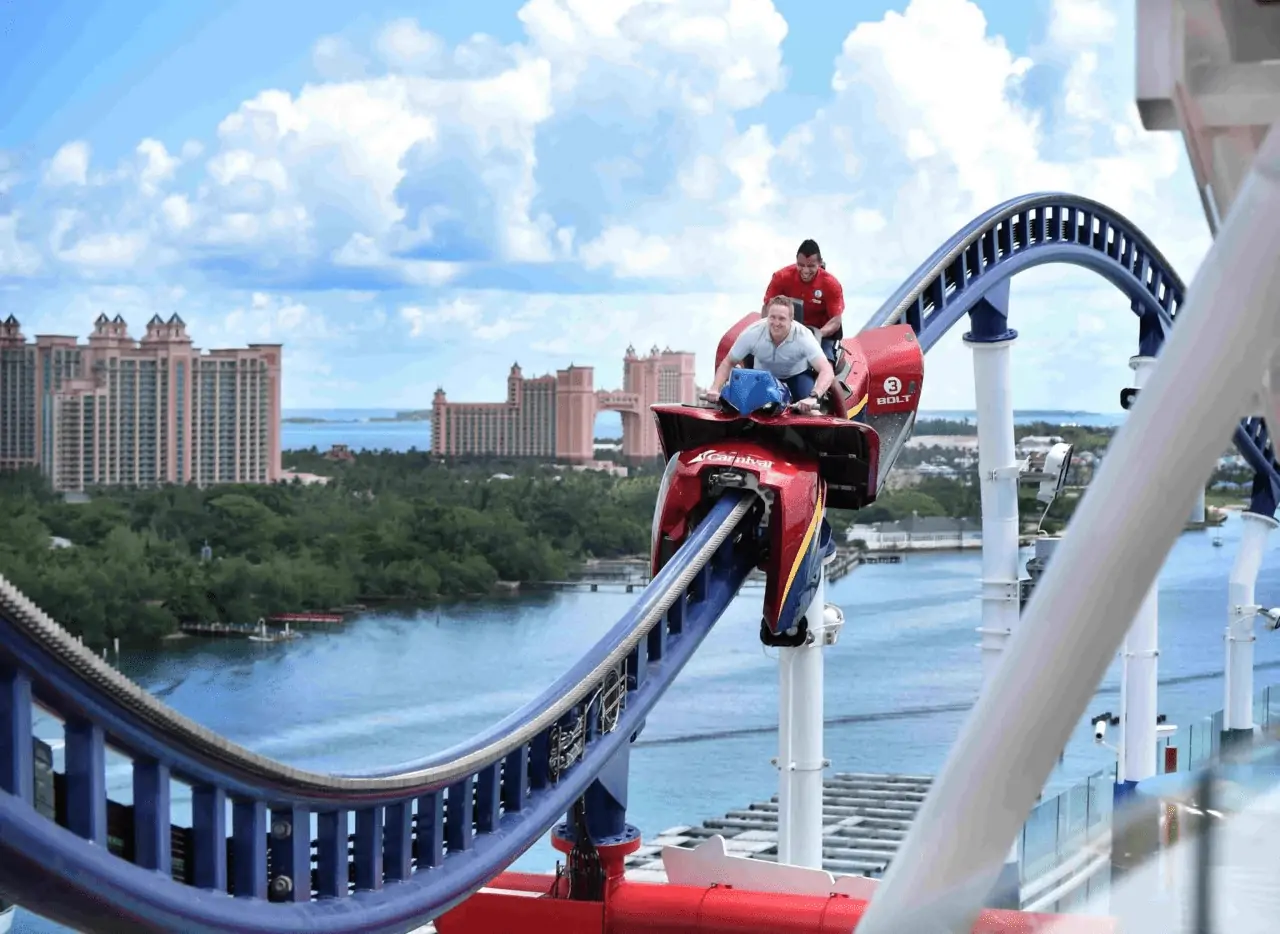 nassau bahamas mardi gras bolt roller coaster